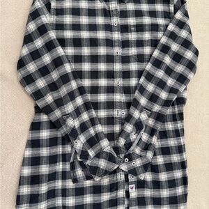 Stio Black and Gray Checkered Shirt